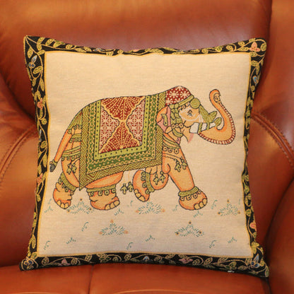Ethnic Style Elephant Pillowcase Double-Sided Embroidered Pillowcase Sofa Cushion