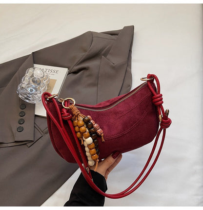 Vintage Style Shoulder Dumpling Bag for Women