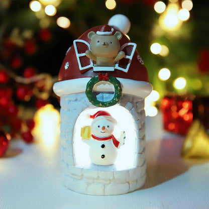 Christmas Star Lights Small Night Lights Decorations Scene Layout Luminous Decorations Santa Claus Gifts Snowman Gifts