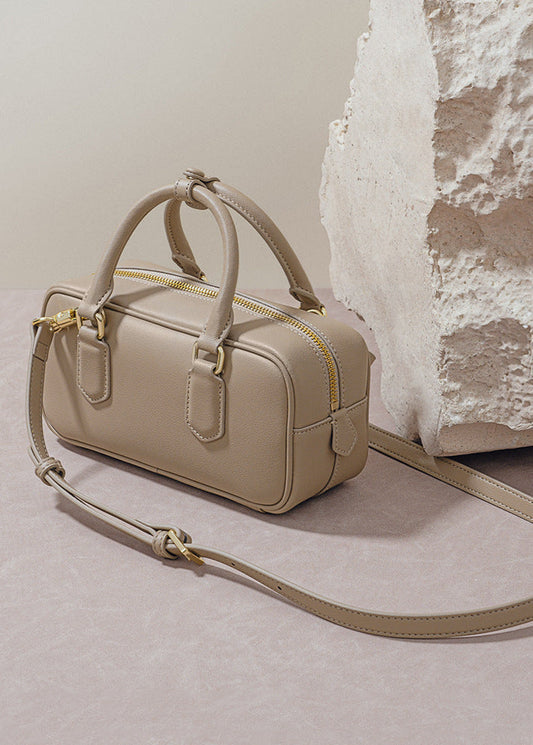 Compact Faux Leather Crossbody Bag Minimalist Design