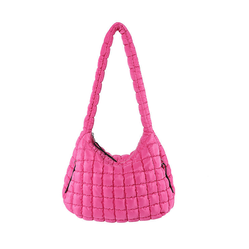 Solid Color Cloud Bag Large Capacity Shoulder Bag