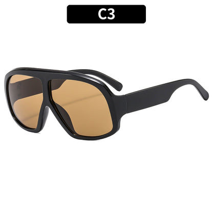 Retro Oversized Sunglasses Trendy Outdoor Shades for Women
