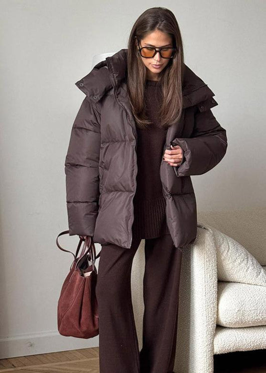 Oversized Puffer Jacket Durable Water Resistant Fabric
