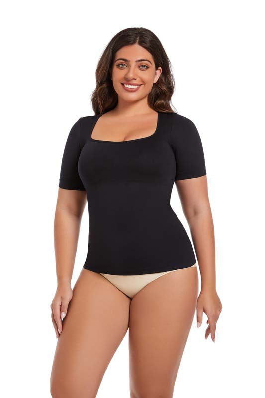 Seamless Knitted Shaper Tank Top With Adjustable Straps