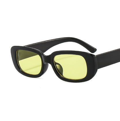 Trendy Square Frame Sunglasses Pink Lens Stylish Women's Eyewear