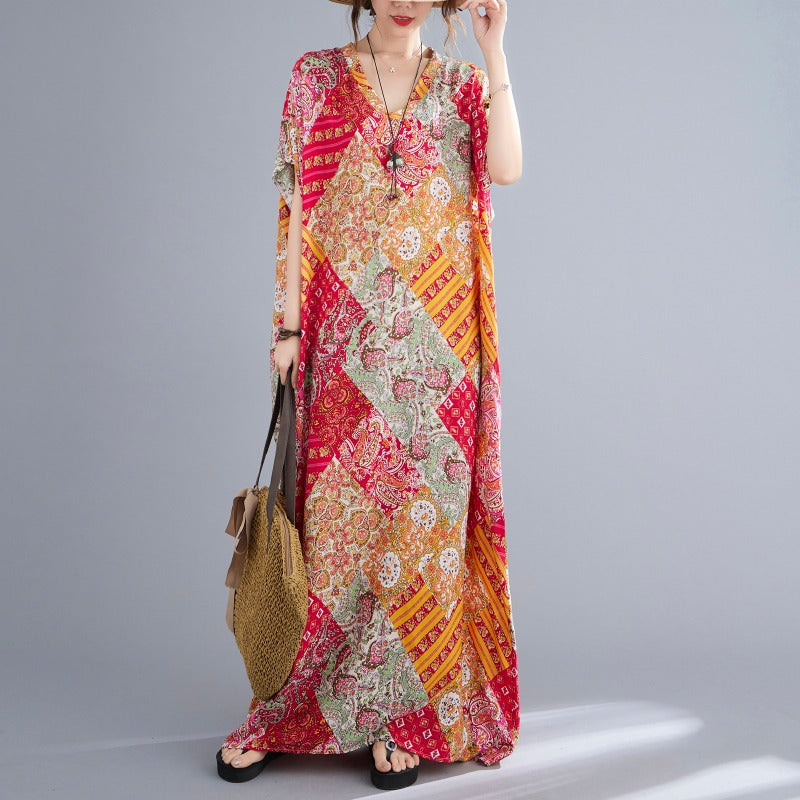 Women'S Clothing In Large Sizes, Plump And Slim, With A Belly Covering Temperament Dress