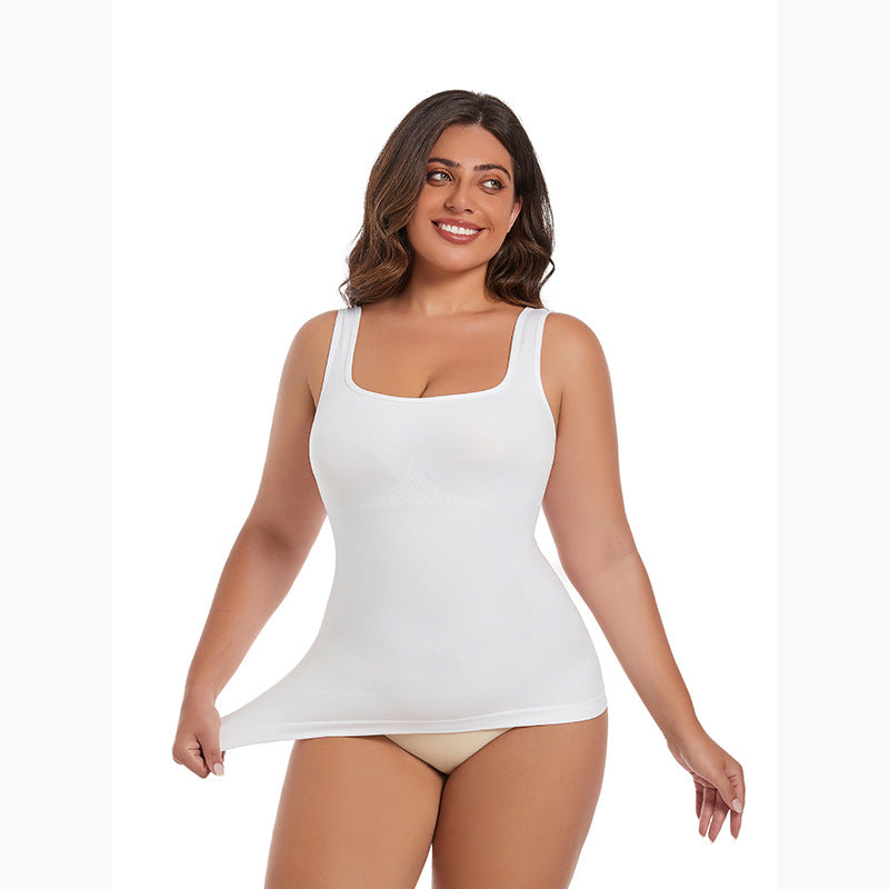 Seamless High-Waisted Long Tank Top Shaping Bodysuit