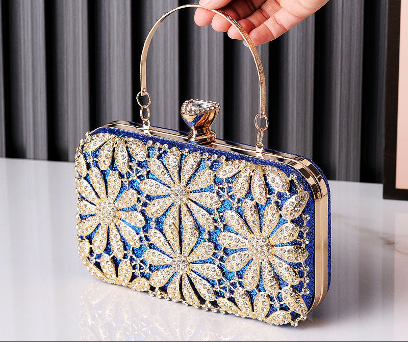 Fashionable Evening Clutch with Rhinestones