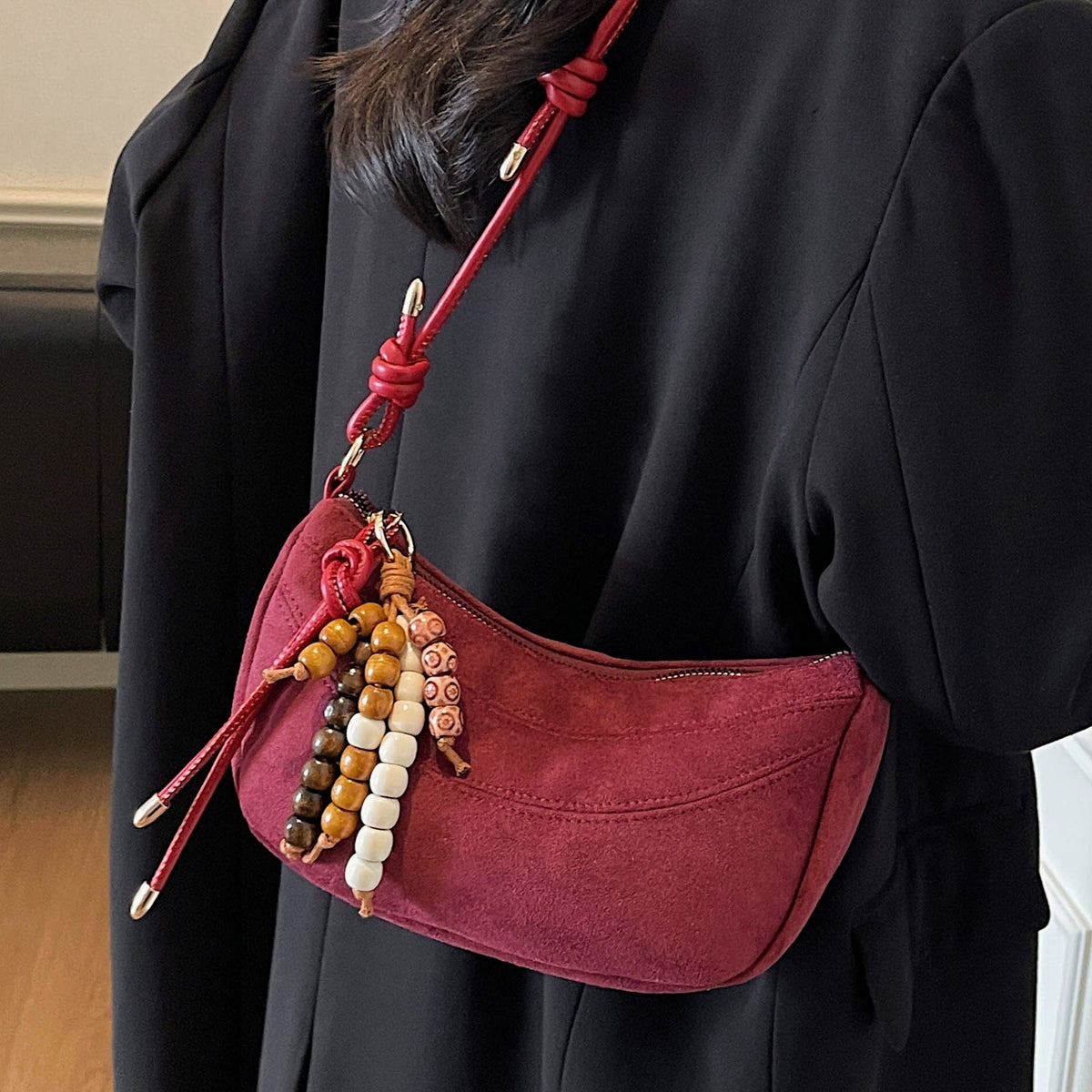 Vintage Style Shoulder Dumpling Bag for Women