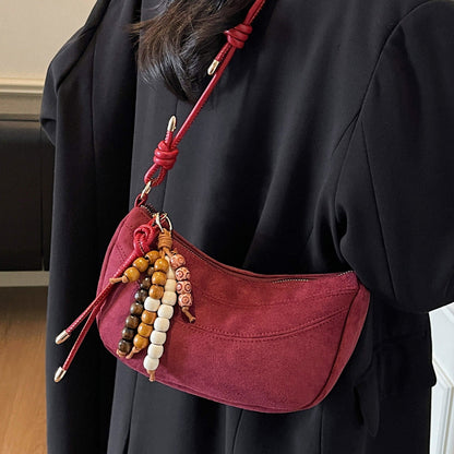 Vintage Style Shoulder Dumpling Bag for Women