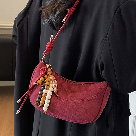Vintage Style Shoulder Dumpling Bag for Women