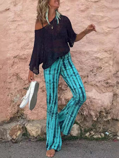 Trendy Tie-Dye Printed Casual Pants for Women