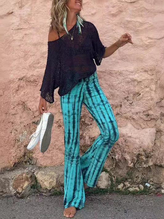 Trendy Tie-Dye Printed Casual Pants for Women