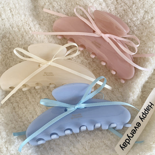 Sweet Bow Ribbon Claw Clip