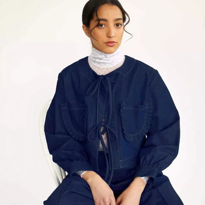 Women’s Denim Jacket Casual Streetwear Loose Fit
