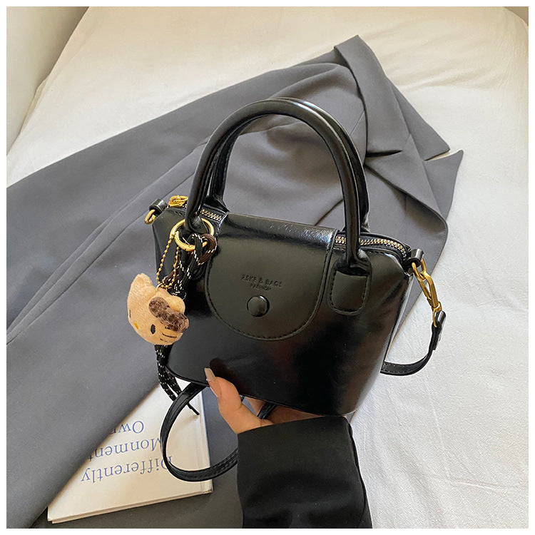 Trendy Fashion Handbag Retro Crossbody Bag PU Leather