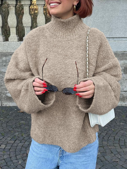 Winter Casual Solid Color Long Sleeve Sweater