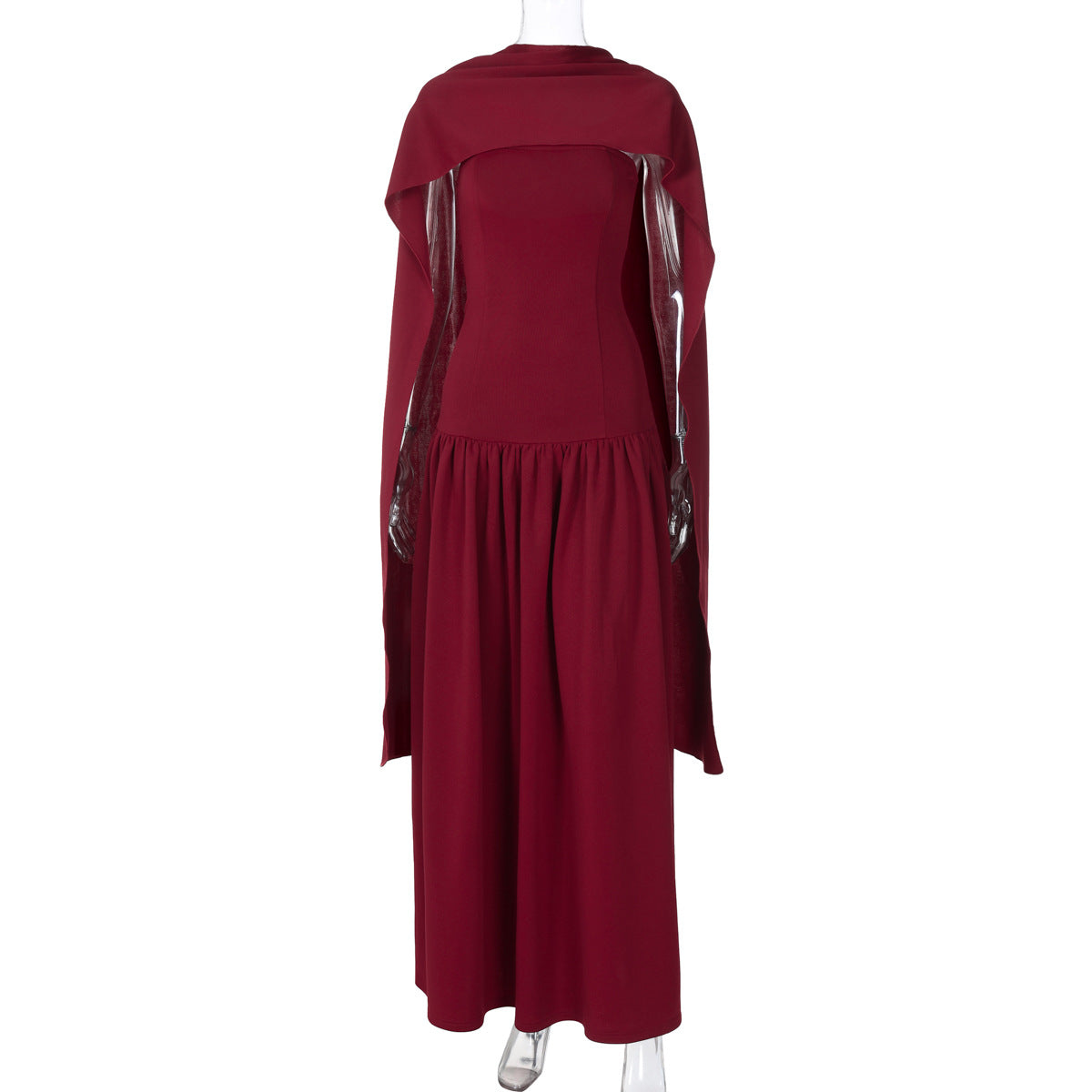 Elegant High-Waisted Mermaid Dress with Back Tie