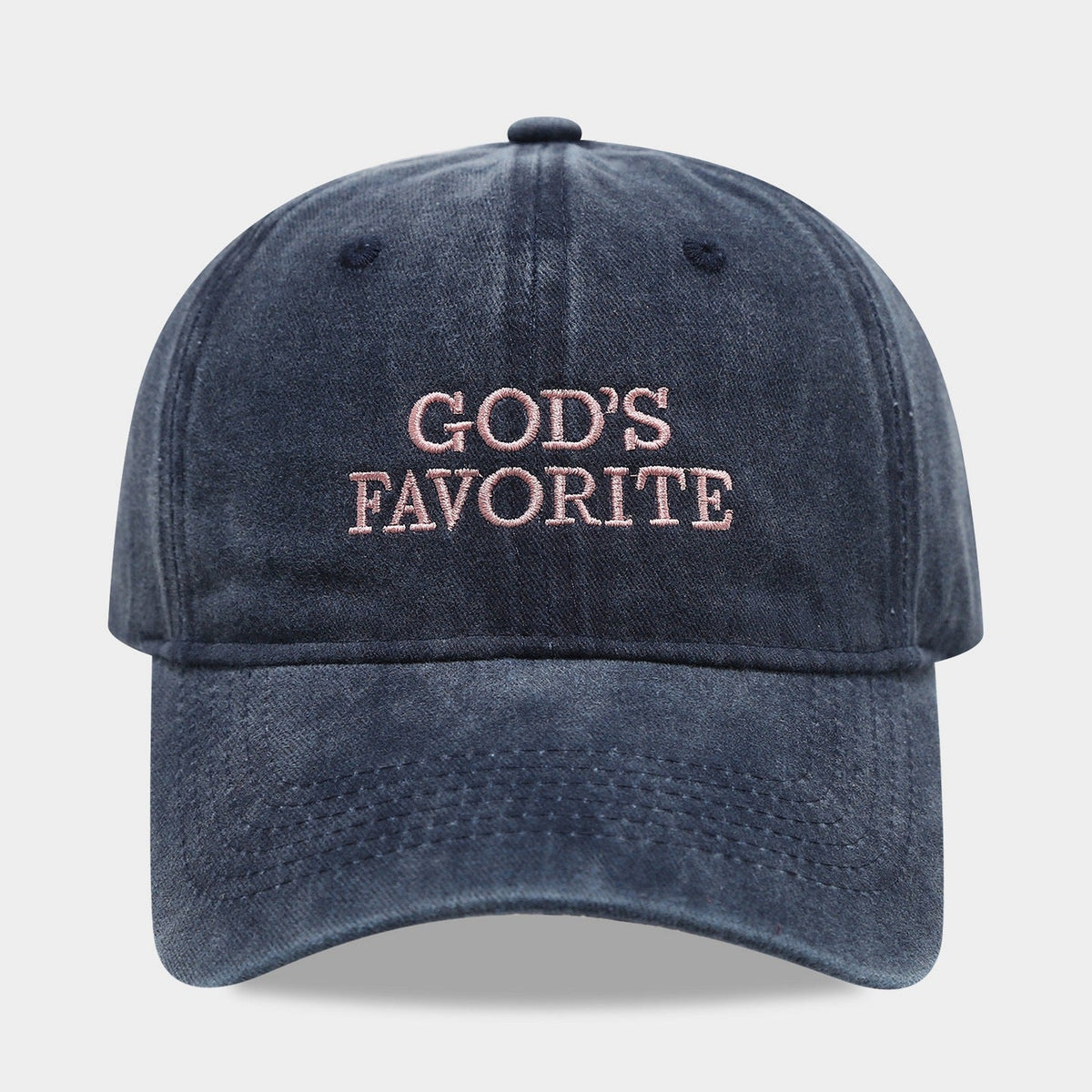 Letter Embroidered Solid Color Baseball Cap