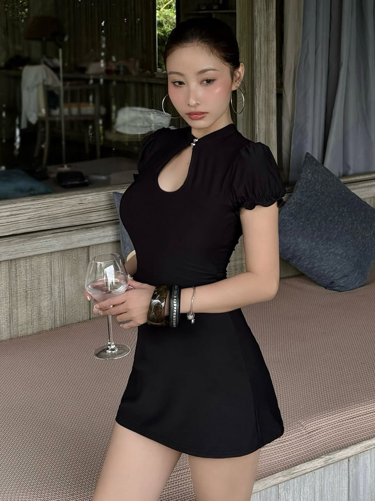 Slim Fit French Style Sheath Dress for Night Out