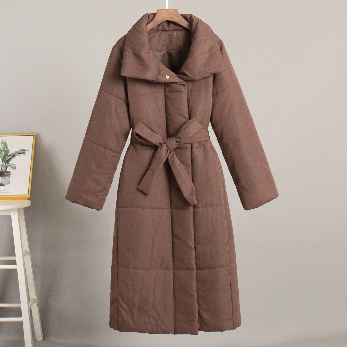 Long Cotton Jacket Casual Warm Coat