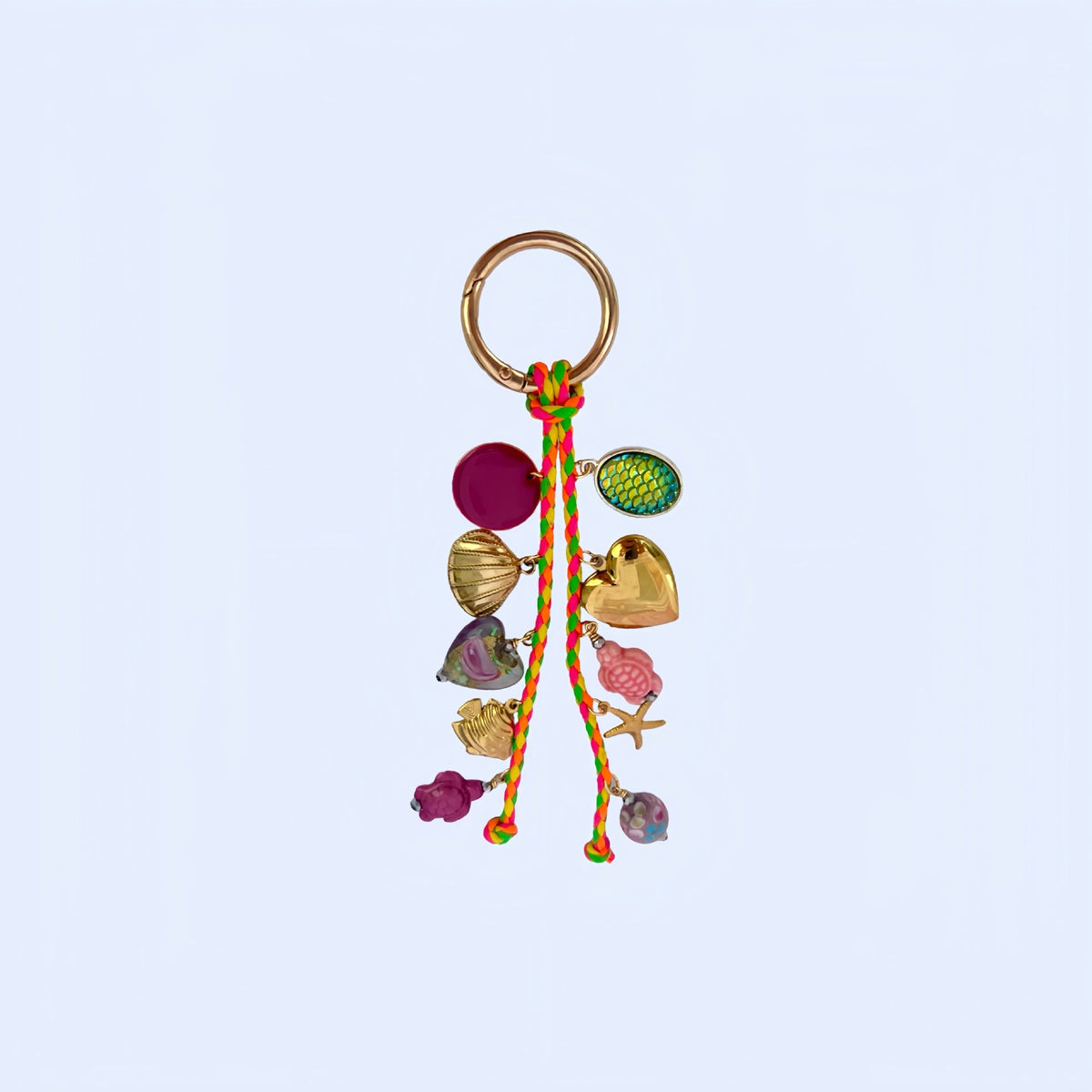 Retro Ocean Pendant Braided Bag Charms