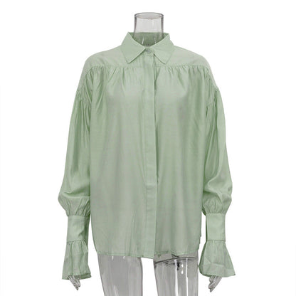 Chic Classic Long Sleeve Button-Up Blouse