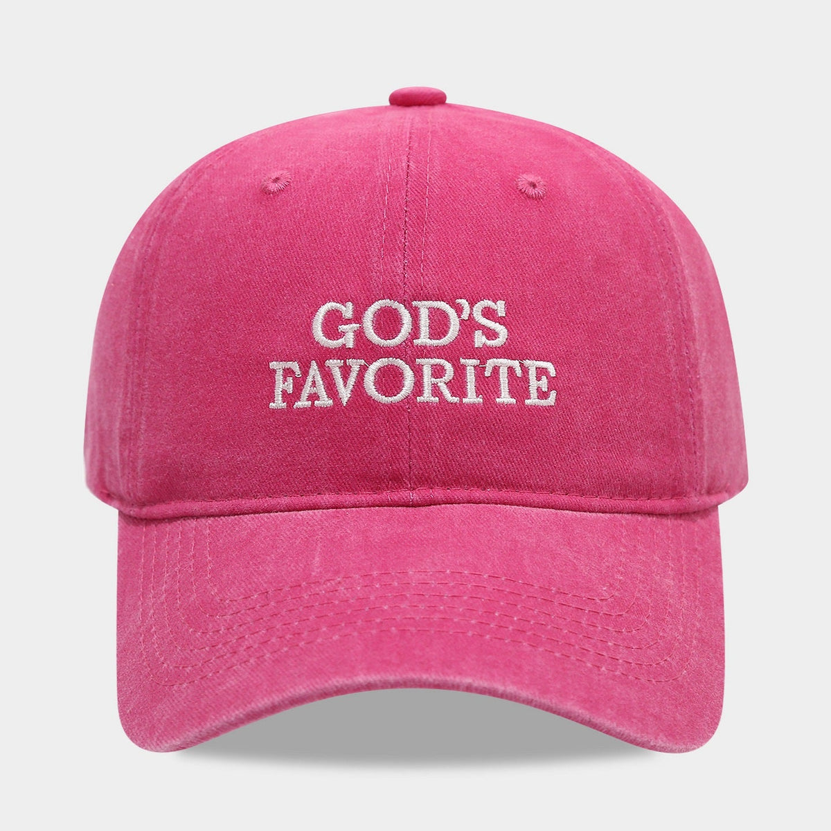 Letter Embroidered Solid Color Baseball Cap