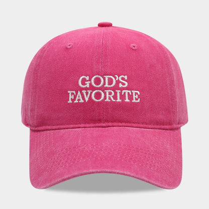 Letter Embroidered Solid Color Baseball Cap