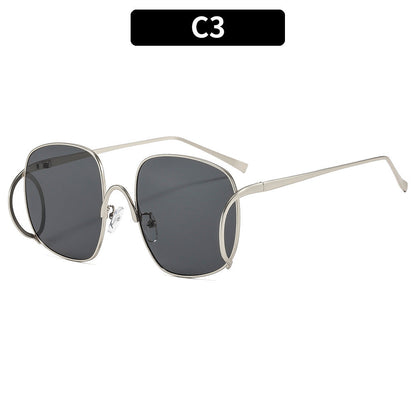 Fashionable Punk Style Oversized Sunglasses for Parties