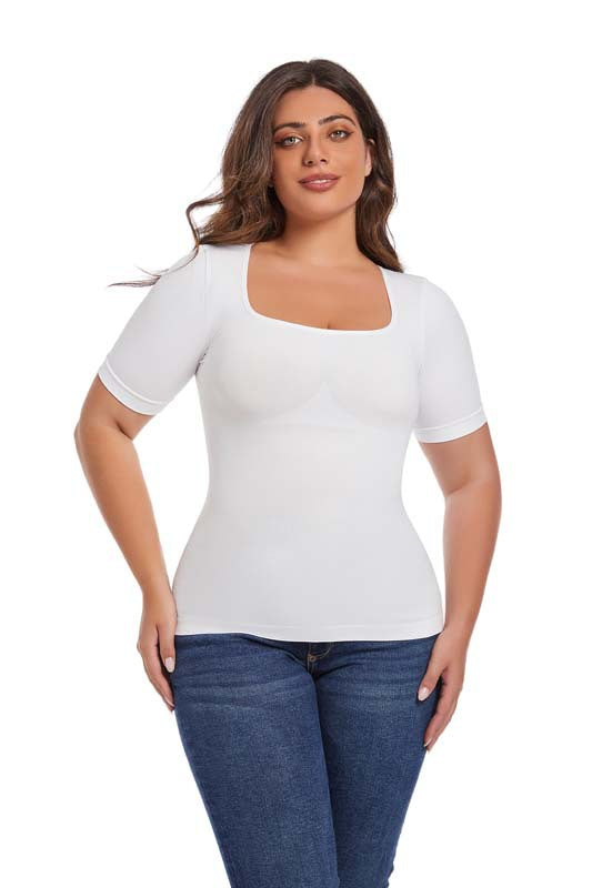 Seamless Knitted Shaper Tank Top With Adjustable Straps