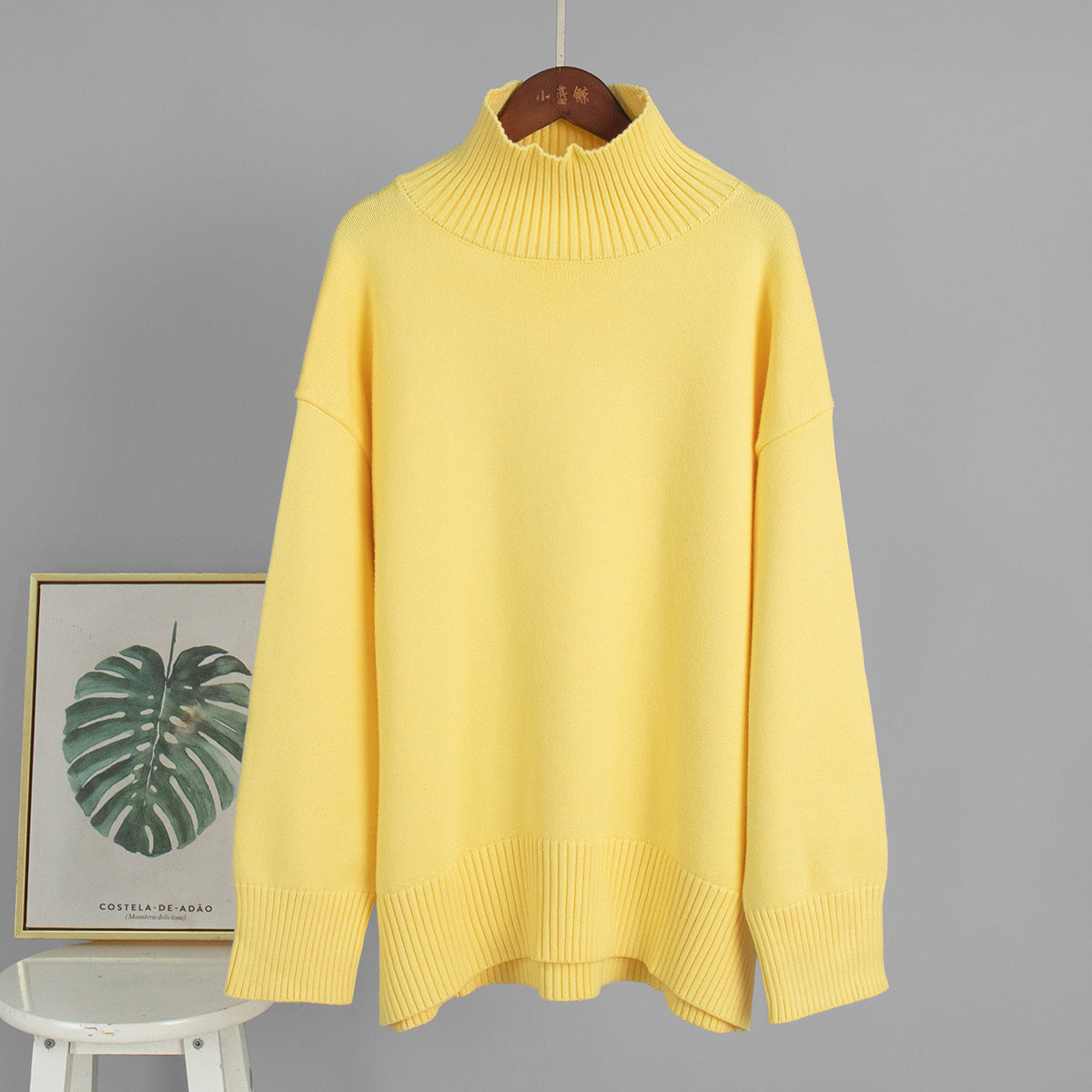 Stylish Turtleneck Knitted Sweater for Women