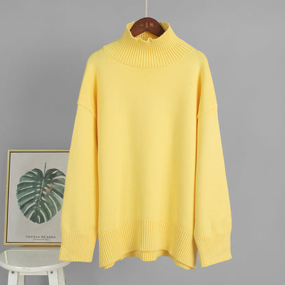 Stylish Turtleneck Knitted Sweater for Women