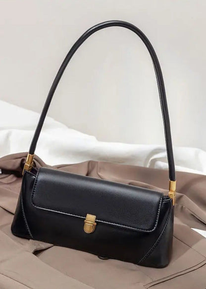 Leather Shoulder Bag Classic Rectangular Design
