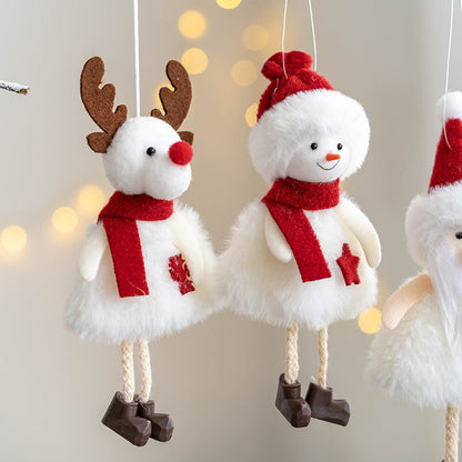 Cute Plush Reindeer Doll Christmas Tree Hanging