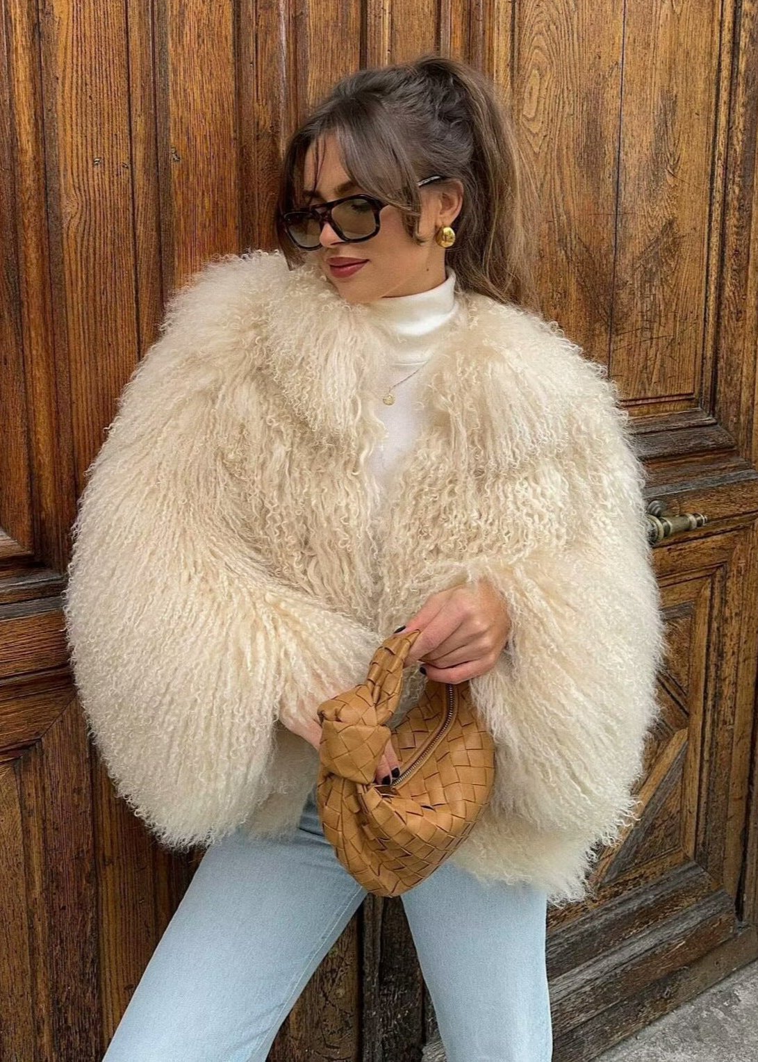 Faux Shearling Jacket Soft Textured Cozy Chic