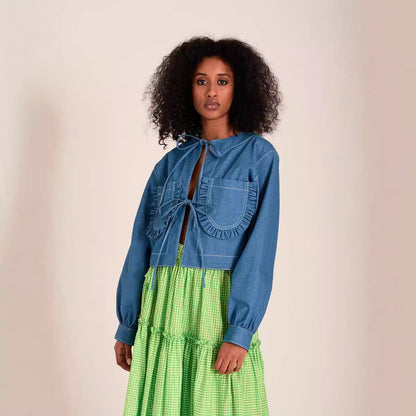 Women’s Denim Jacket Casual Streetwear Loose Fit