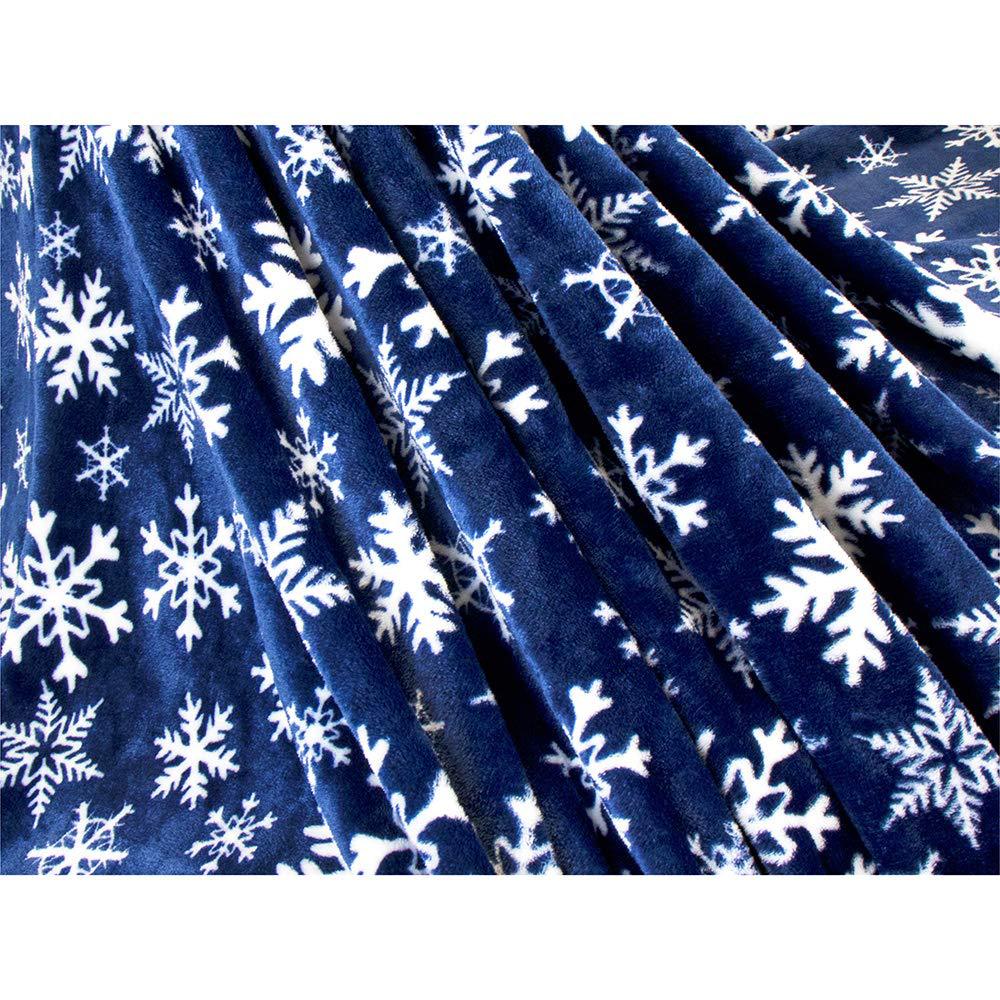 Soft Christmas Reindeer Warm Throw Blanket