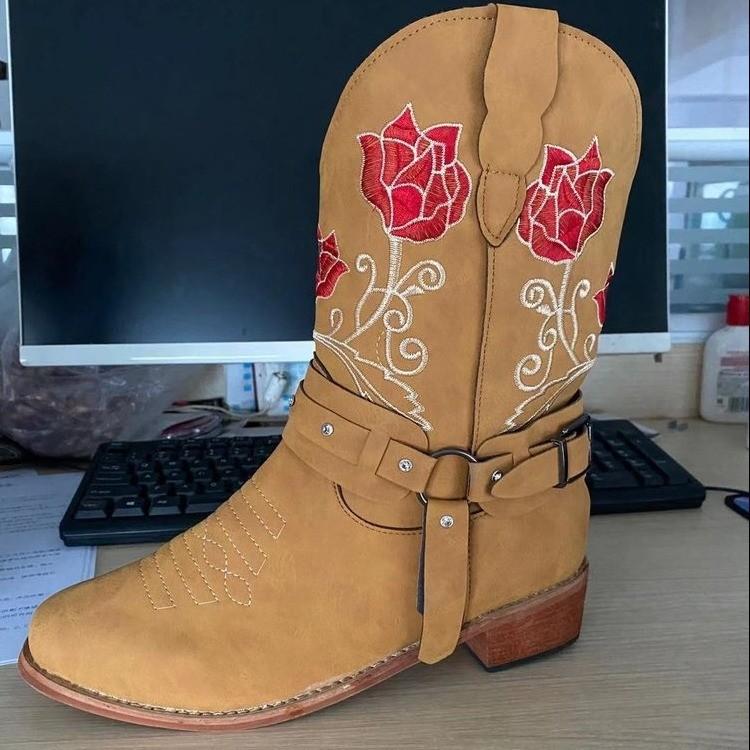 Big Size Thick Heel  Short Boot Joker High Heel Martin Boot