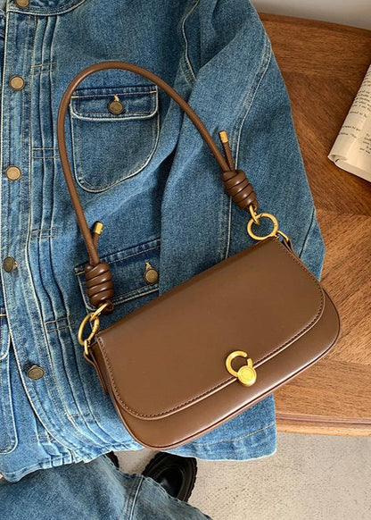 Shoulder Bag Ecofriendly PU Leather Knot Detail