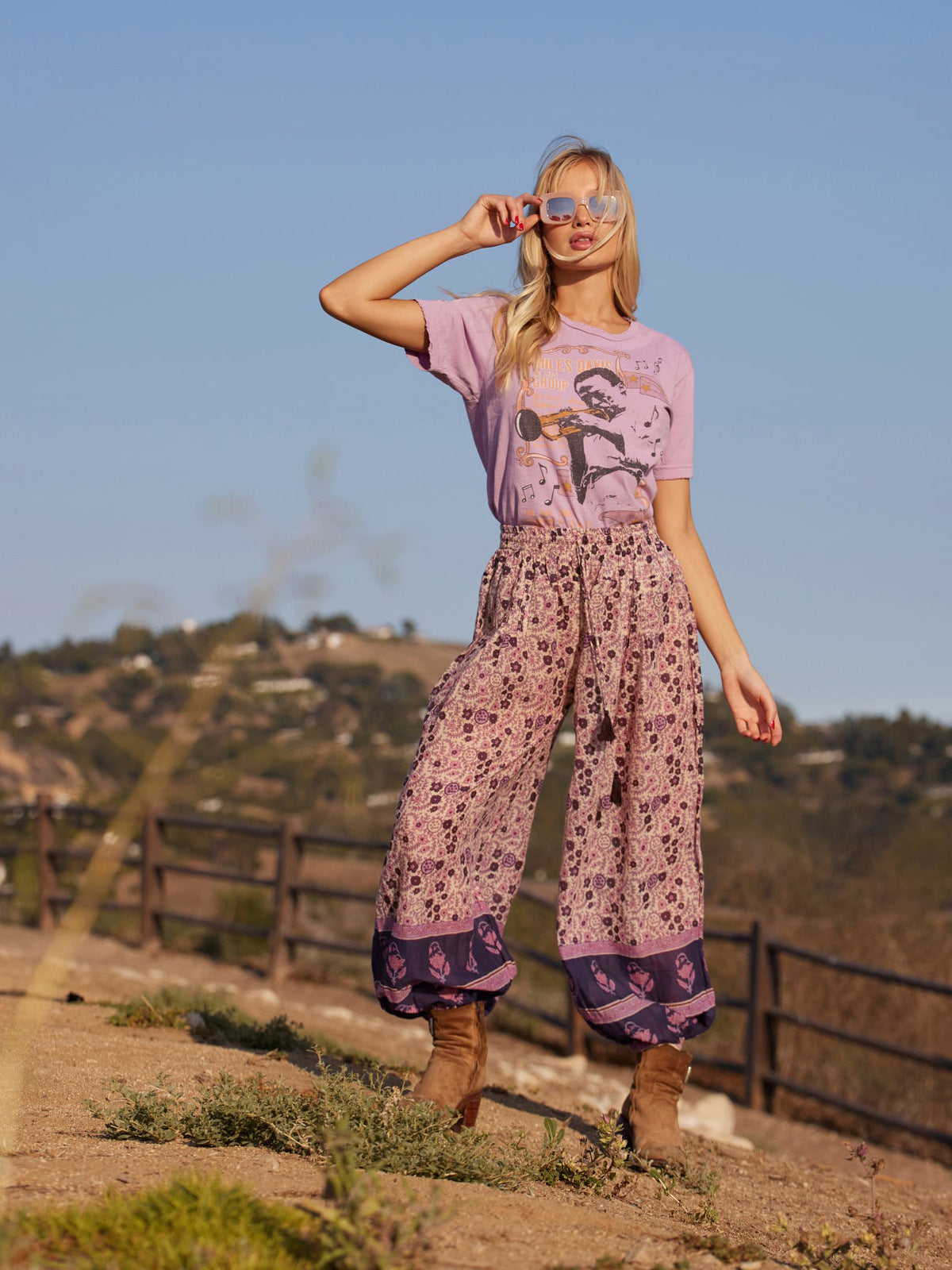 Printed Bloomers Casual Fitness Dance Pants Women'S Trend Corset Sweatpants