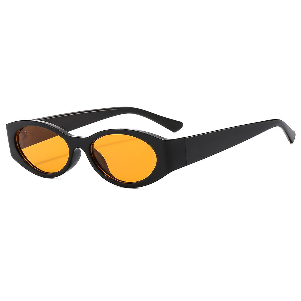 Trendy Oval Frame Sunglasses UV400 Protection for Unisex