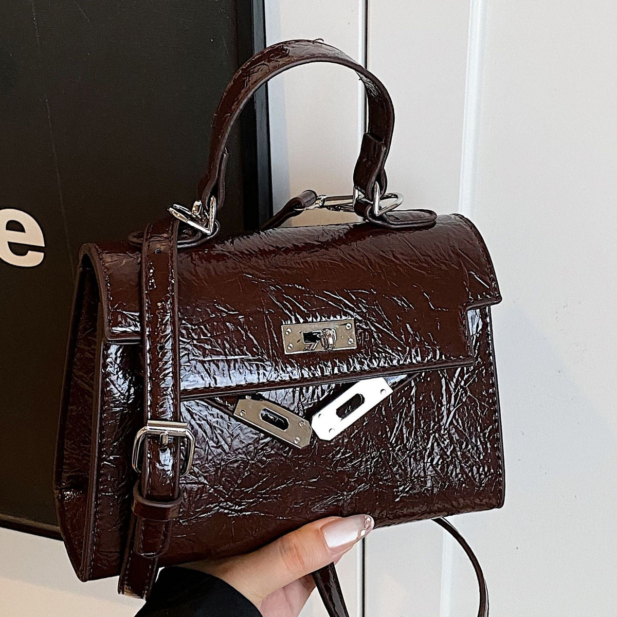 Chic Retro Mini Kelly Bag for Women