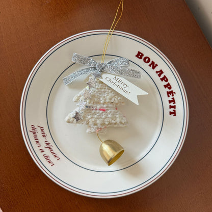 Cute Handmade Christmas Tree Bell Wall Hanging