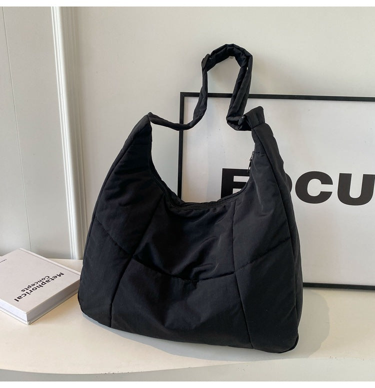 Casual Nylon Tote Quilted Crossbody Bag