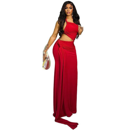 Sleeveless Asymmetrical Bodycon Dress