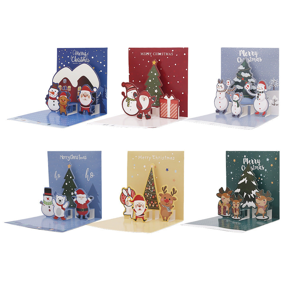 Creative Christmas 3D Pop Up Greeting Card