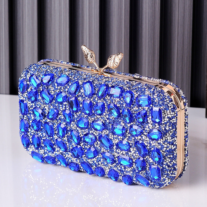 Gemstone Evening Clutch Colorful Resin Bag Stylish Party Purse