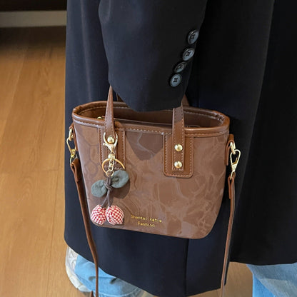 Trendy Vintage Bucket Bag for Women