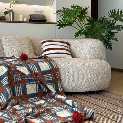 Vintage Plaid Soft Thicken Warm Blanket